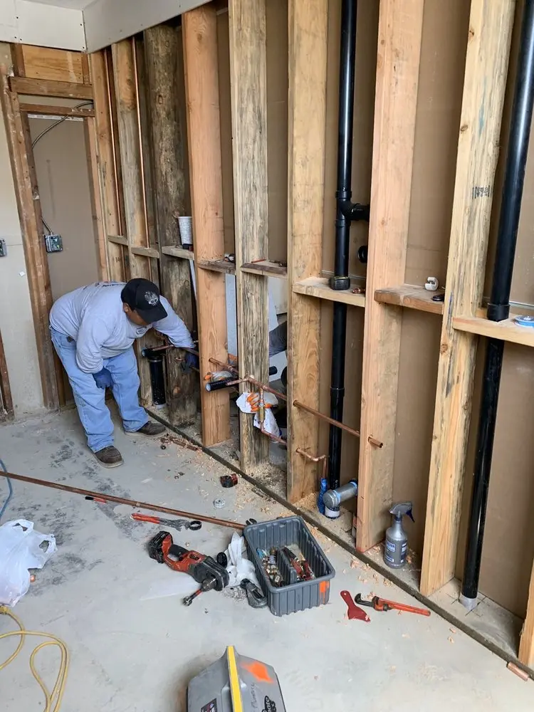 Commercial rough-in plumbing for Water Heater Replacement in Lakeview Heights